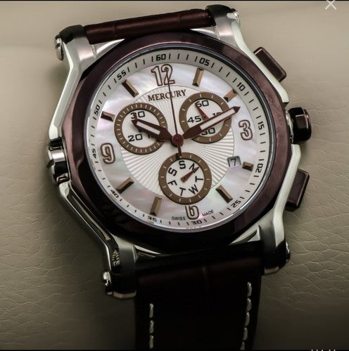 Mercury • 4w.5mm • ME1075-SCL-7 • Swiss Chronograph Watch • Date SubDay WR30M