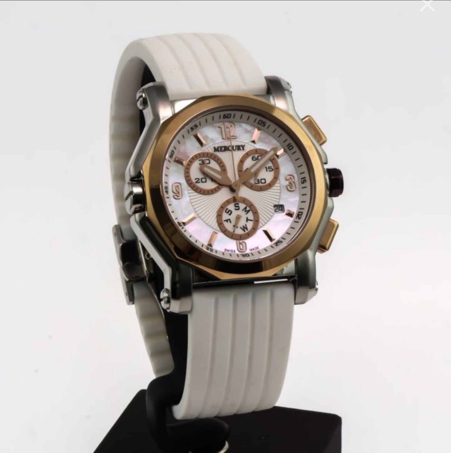 Mercury • Swiss Chronograph Watch • Stainless Steel Quartz 42.5mm • 3ATM ME1075