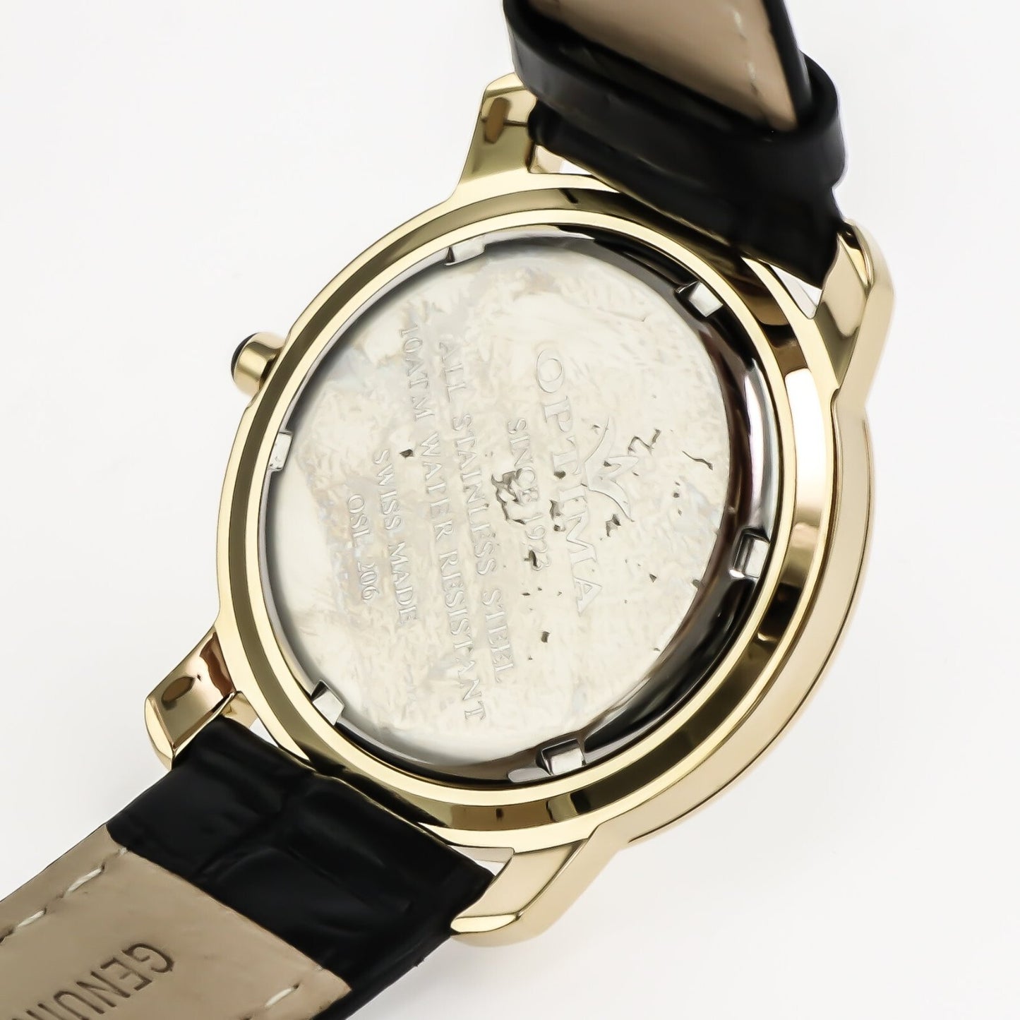 Optima • Reloj suizo • Acero inoxidable • 38 mm • Cuarzo • 10 ATM • OSL206