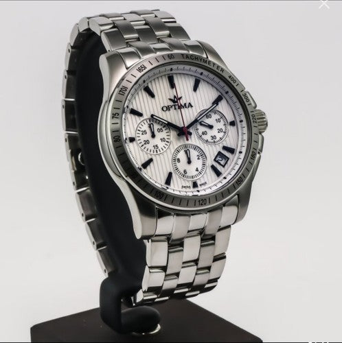 Optima • 48.15mm Swiss Chronograph Watch • Date • WR50M • Quartz • OSC377