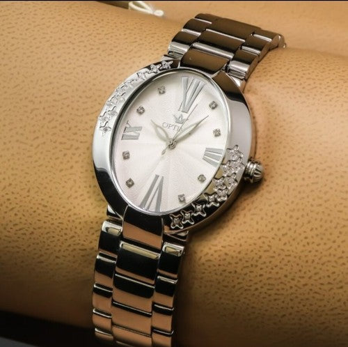 Optima • Reloj suizo de diamantes • OSL315-SS-D-1 • 28 diamantes blancos SI de 0,16 ct