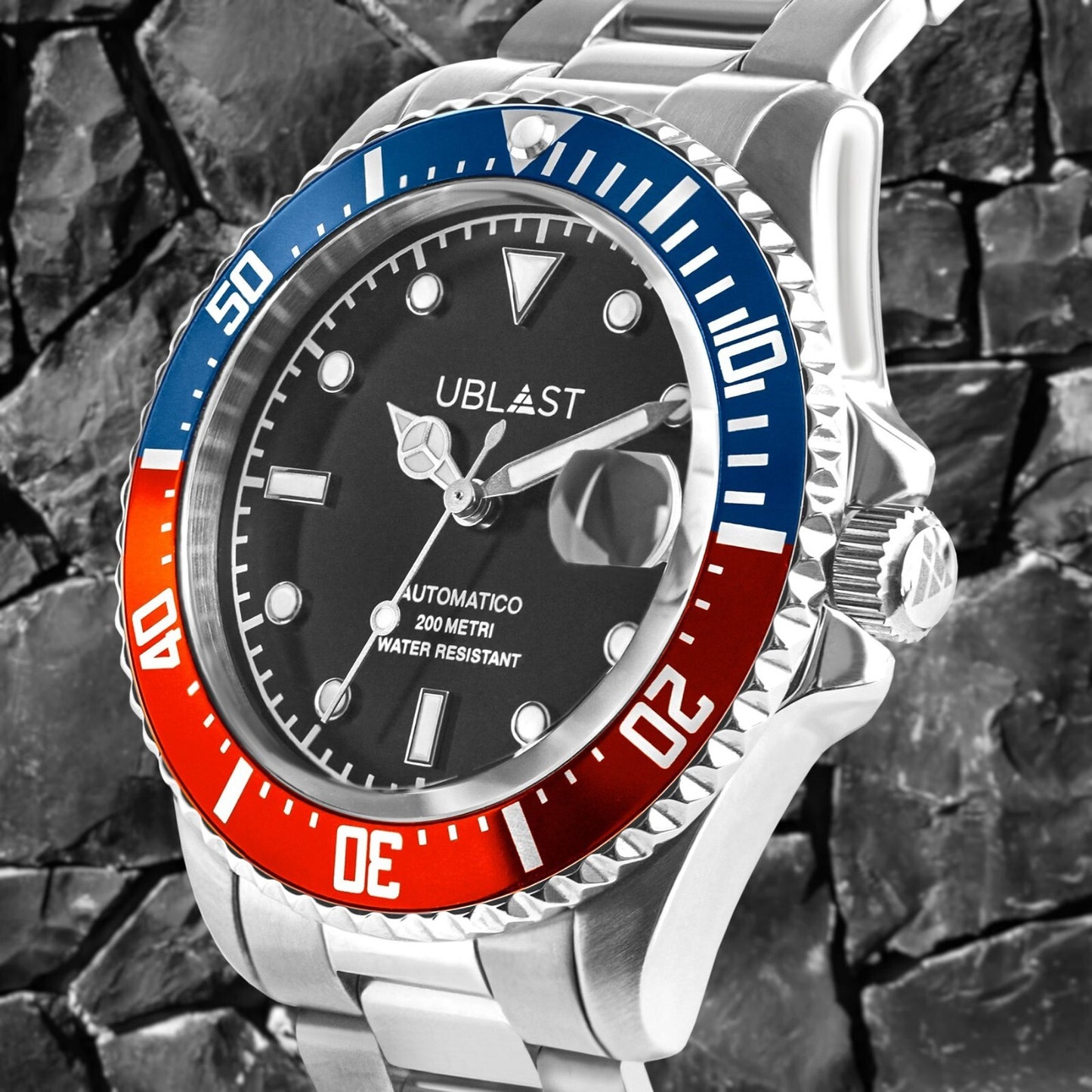 UBLAST • DIVER Watch • Stainless Steel • 40mm • Automatic Seiko NH35 • 20ATM