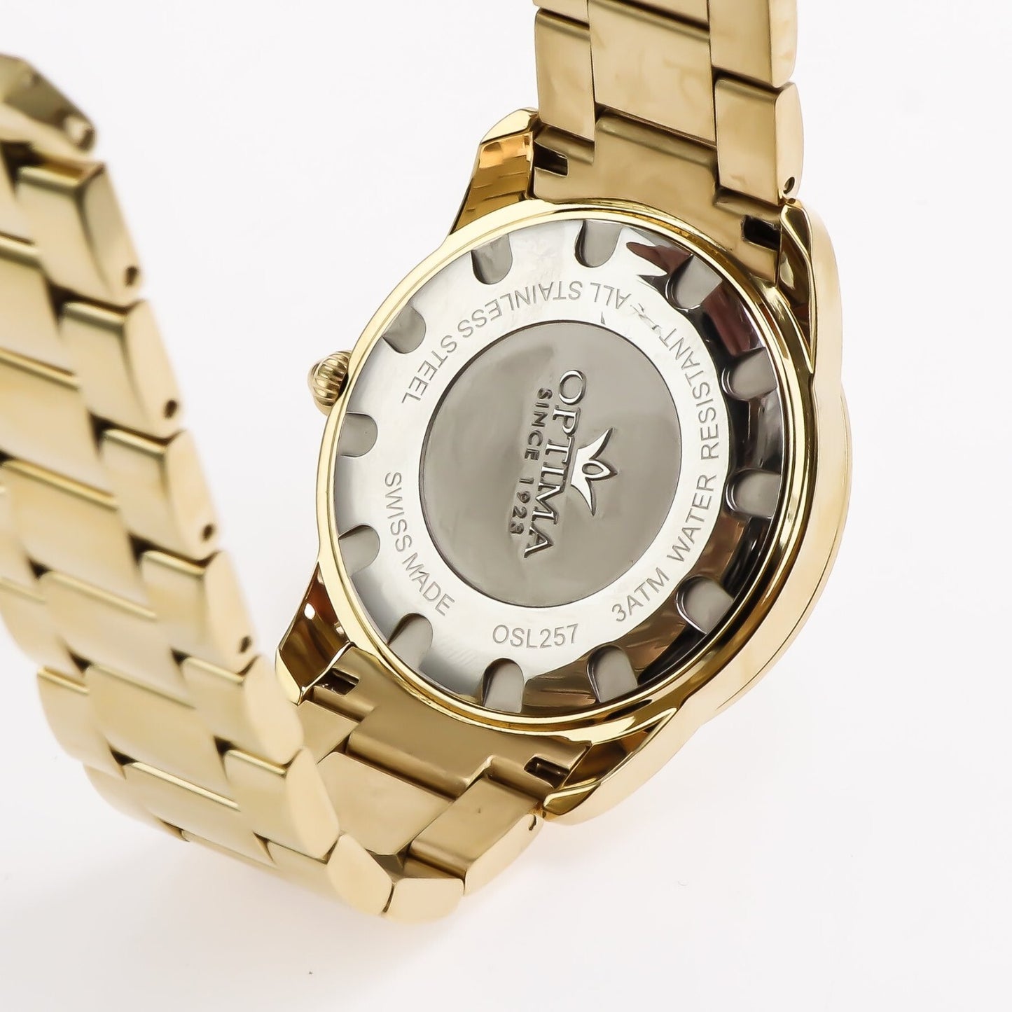 Optima • Reloj suizo • Acero inoxidable • 38 mm • Cuarzo • 3 ATM • OSL257