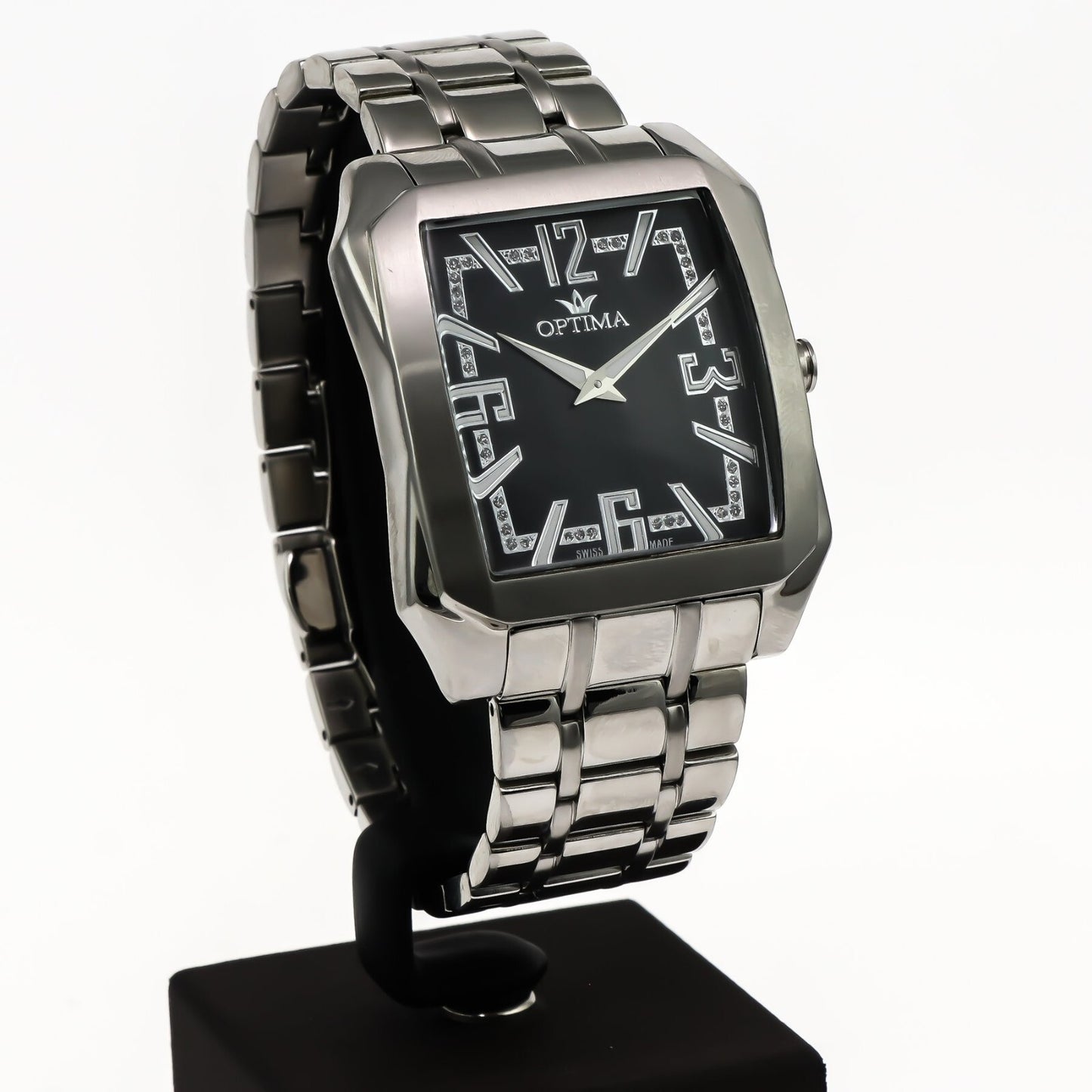 Optima • Reloj suizo • Acero inoxidable • 39 mm • Cuarzo • 3 ATM • OSM228