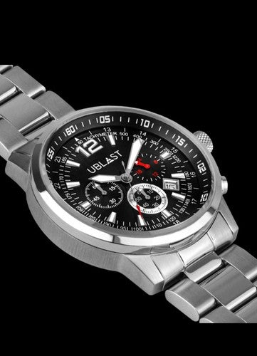 Ublast • Street Race Chrono Watch • 43mm • Miyota OS20 • WR10ATM • UBSR43SBK