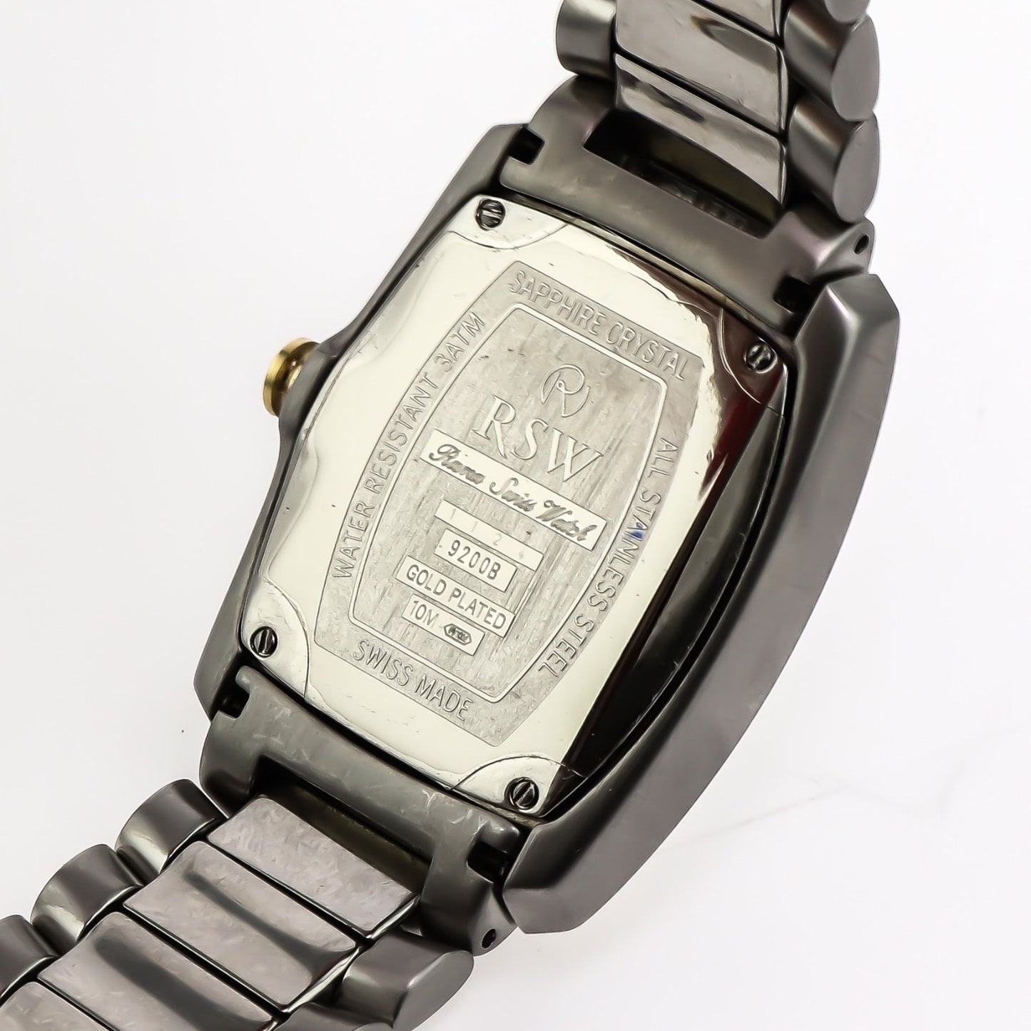RSW • Reloj suizo • Acero inoxidable • Cuarzo • 32,80 x 38,35 mm • 3 ATM • RSW9200
