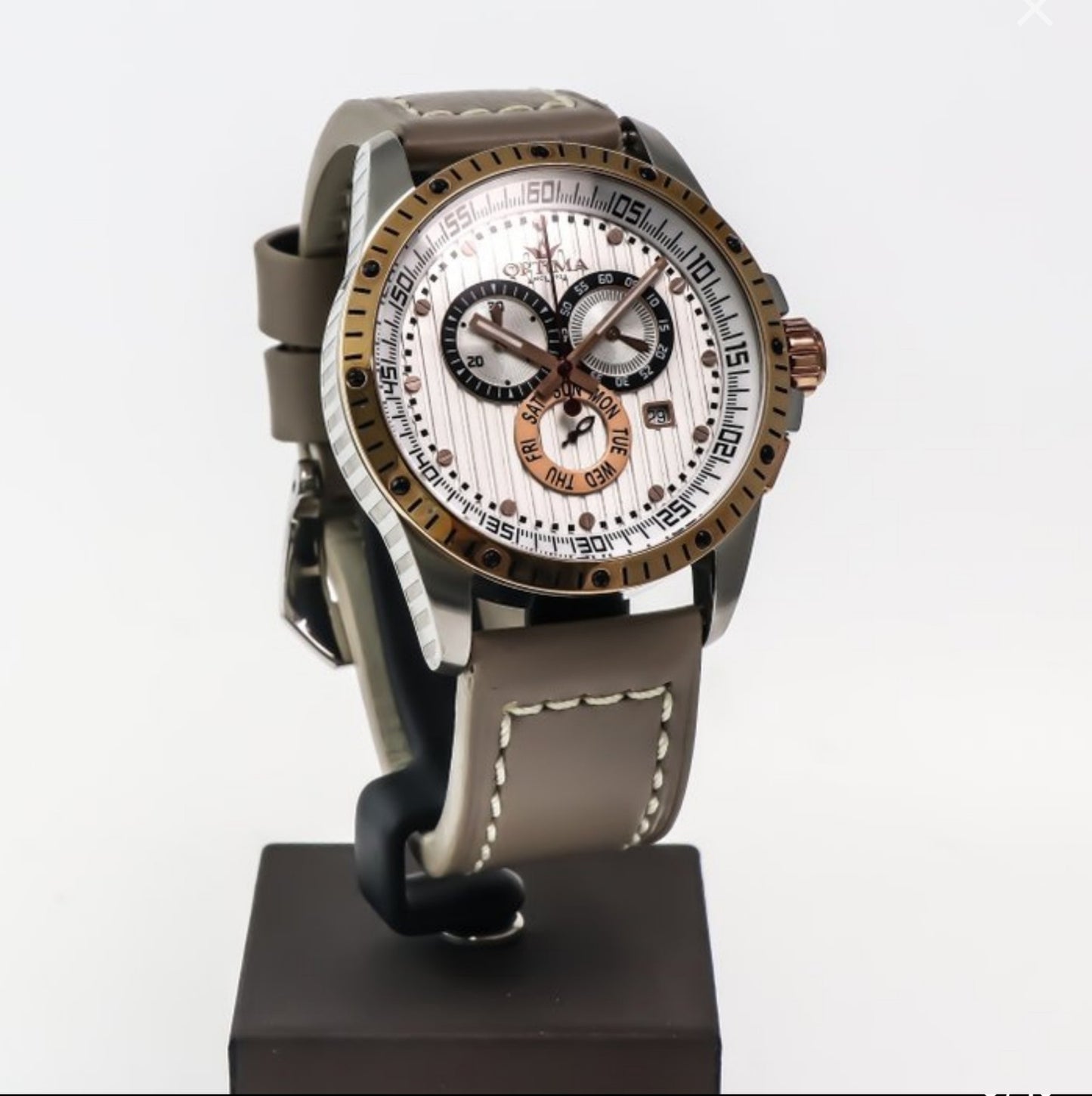 Optima • Swiss Chronograph Watch • Stainless Steel Quartz • 45mm • OSC281-SRL-1