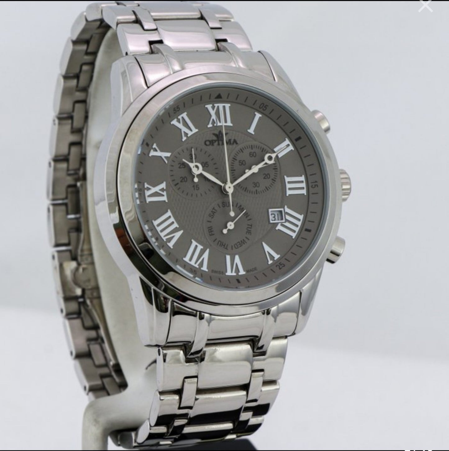 Optima • Swiss Watch • Stainless Steel Quartz • OSC334-SS-2
