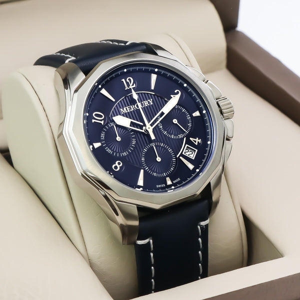 Mercury - Swiss Chronograph - ME350-SL-9 Blue strap Men