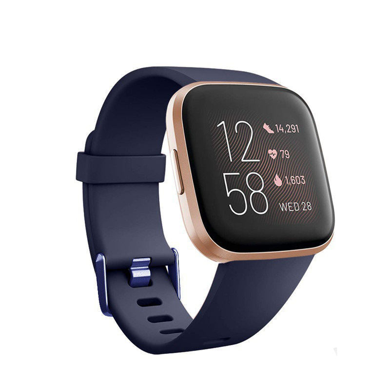 Soft Silicone Replacement Strap • Compatible w Fitbit Versa 1/2/3/4 • Sports