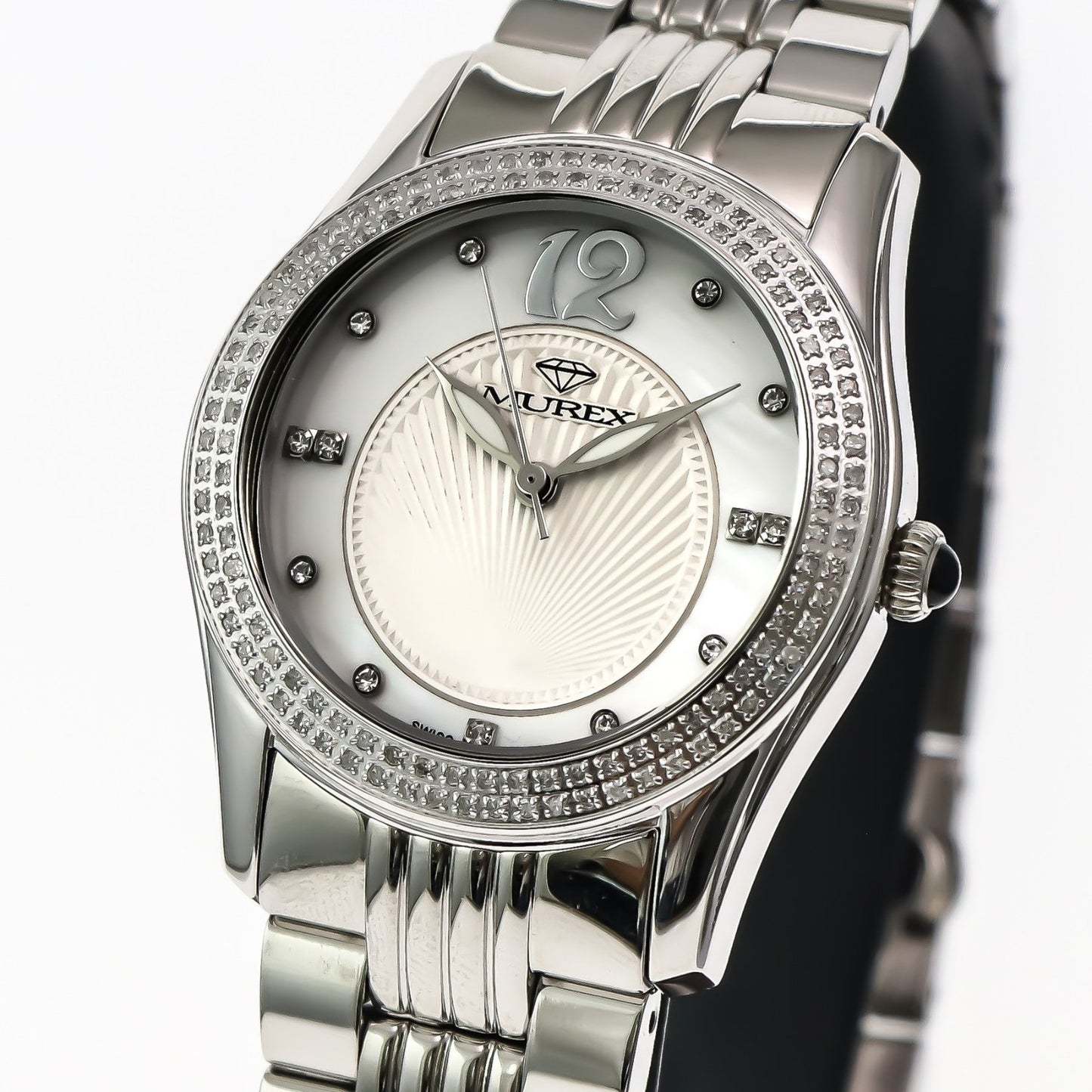 Murex • Swiss Diamond Watch • 126 SI Real White Diamonds 0.7ct • 36mm • MUL536