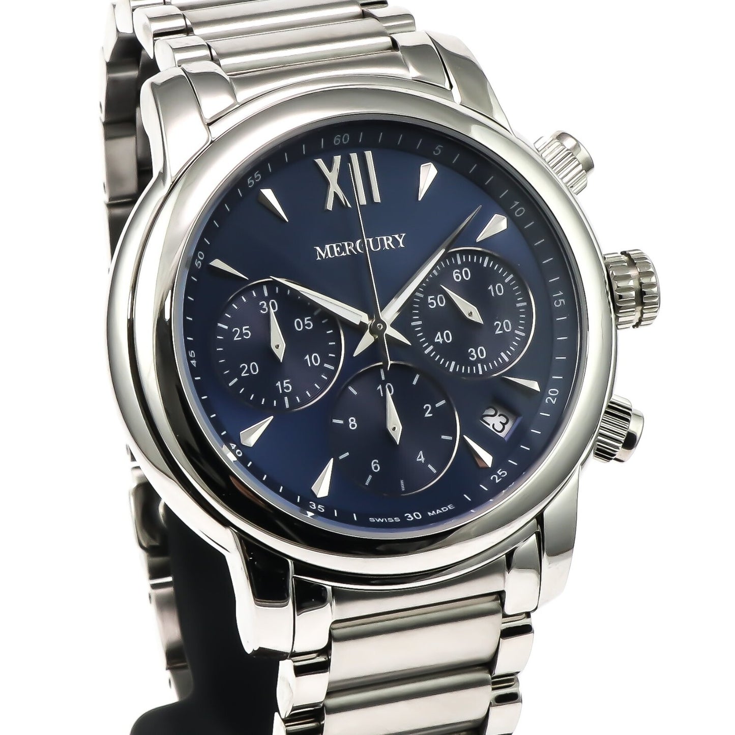 Mercury • Swiss Chronograp Watch • Stainless Steel • 44mm • Quartz • 5ATM