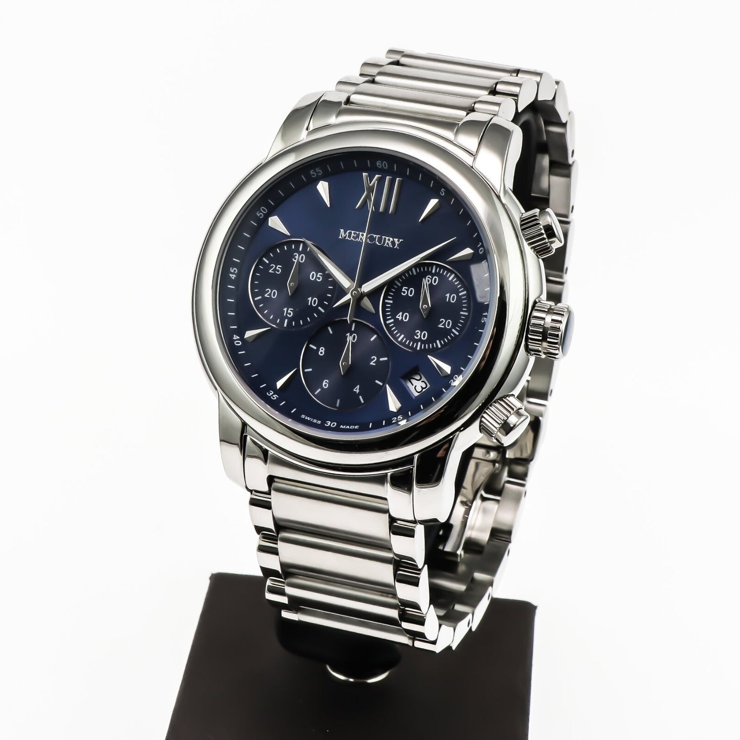 Mercury • Swiss Chronograp Watch • Stainless Steel • 44mm • Quartz • 5ATM