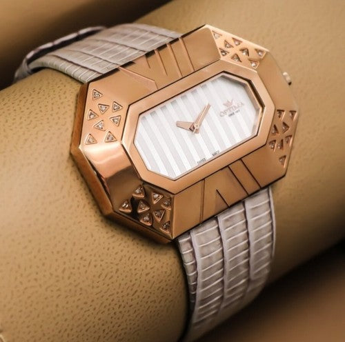 Optima •Swiss Diamond Watch •Stainless Steel Quartz •0.18ct Diamonds OSL214