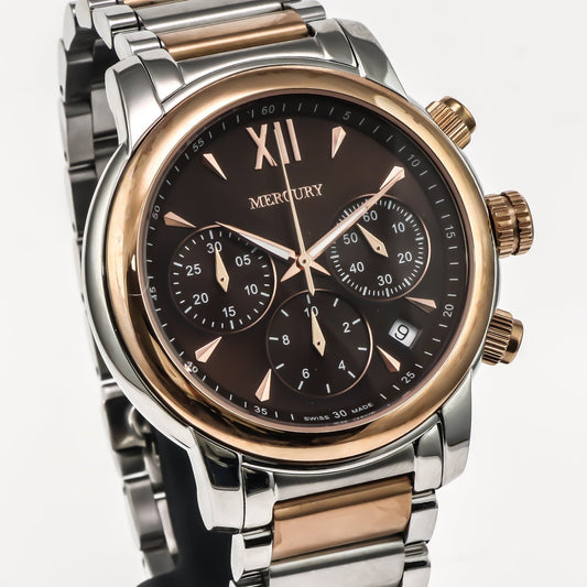 Mercury • Swiss Chronograph Watch • Stainless Steel • 44mm • Quartz • 5ATM