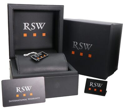RSW • 42mm • Swiss Ronda Watch • Date • 5ATM• Seconds • RSWM113-SS-9 • Blue