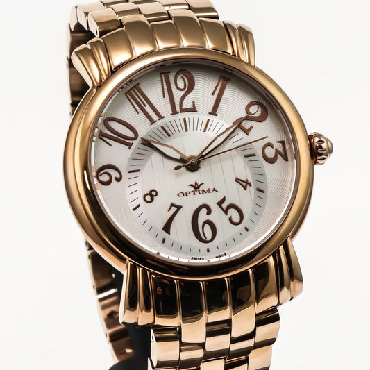 Optima • Swiss Watch • Stainless Steel • 43mm • Quartz • 3ATM • OSM212
