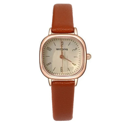 Womens Fashion Watch • 25mm • Quartz • 3ATM • Leather Strap • MsTianQ
