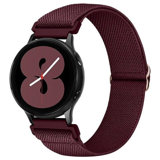 Wine Red • Nylon Strap • Buckle •Samsung Watch Compatible Breathable Comfortable