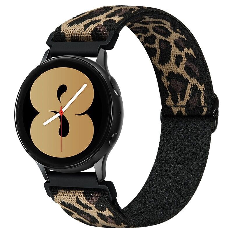 Leopard Print • Nylon Strap •  Buckle • Samsung Watch Compatible • Breathable 