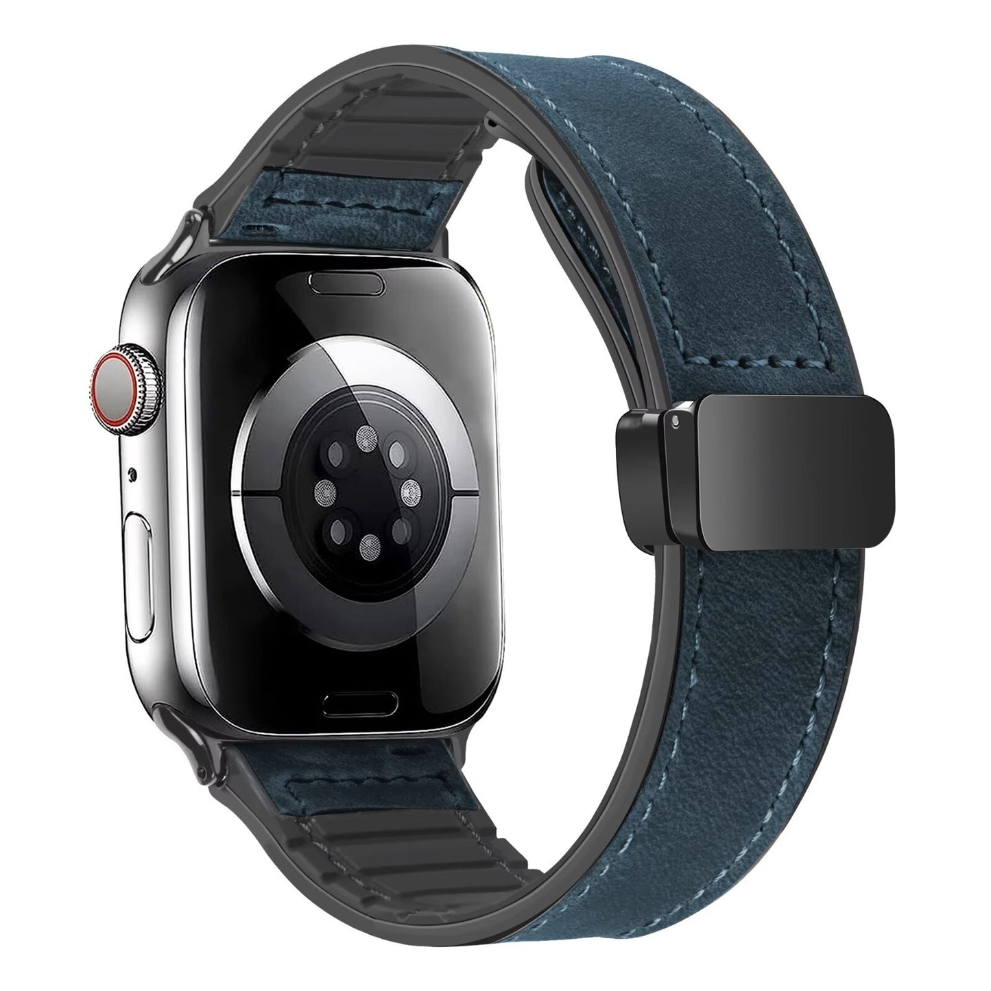 Leather Ultra Magnetic Buckle Strap • Apple Compatible 38/40/41 & 42/44/45/49mm