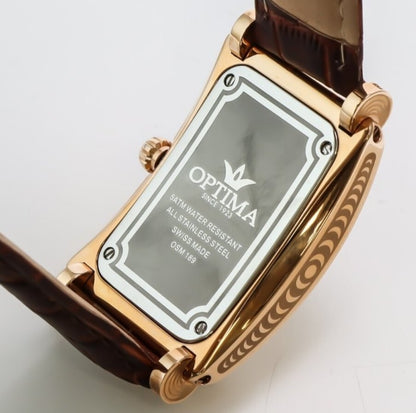 Optima • Swiss Diamond Watch • Stainless Steel Quartz • Diamonds 0.23ct • OSM189
