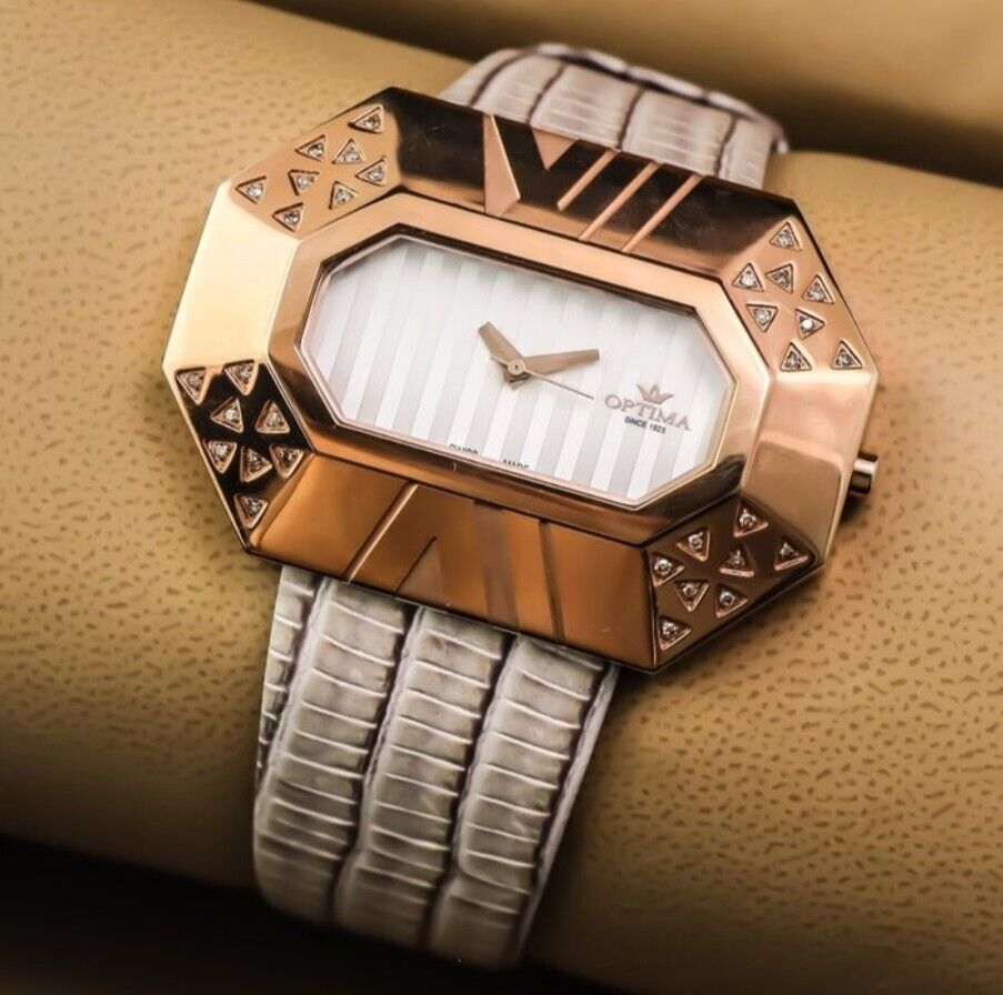 Optima •Swiss Diamond Watch •Stainless Steel Quartz •0.18ct Diamonds OSL214