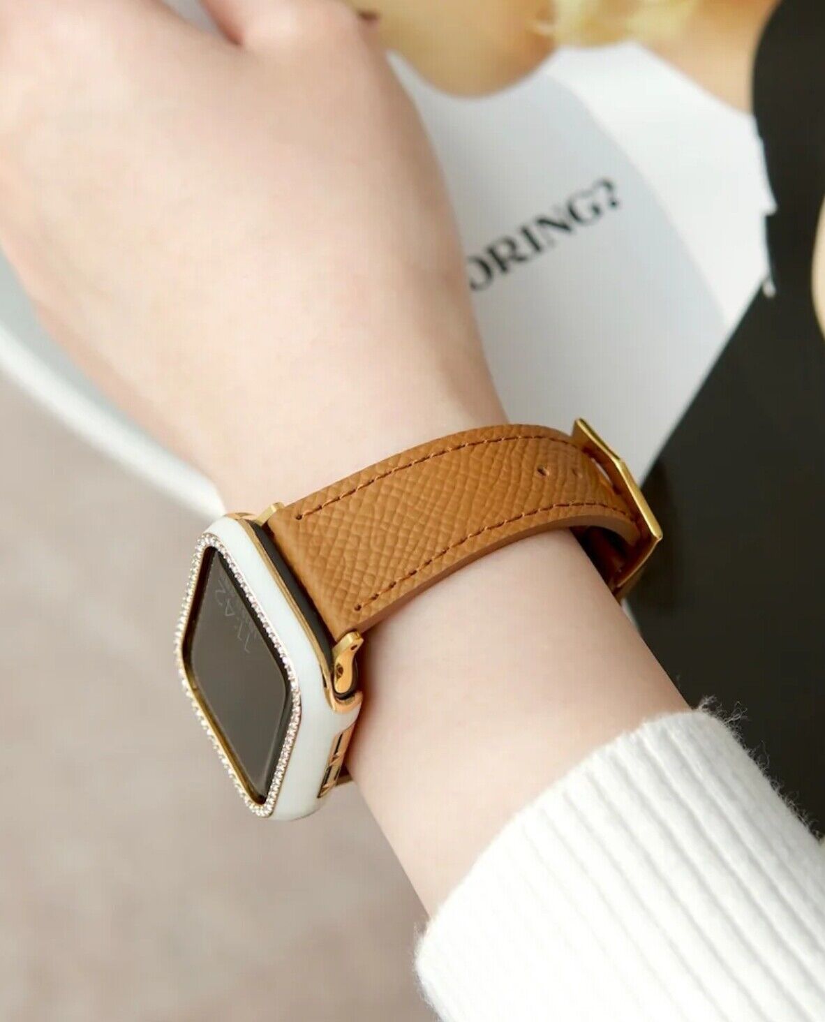 Watch Strap • Compatible Apple Series 7 6 5 4 • 40mm • Vintage Palmar Leather 