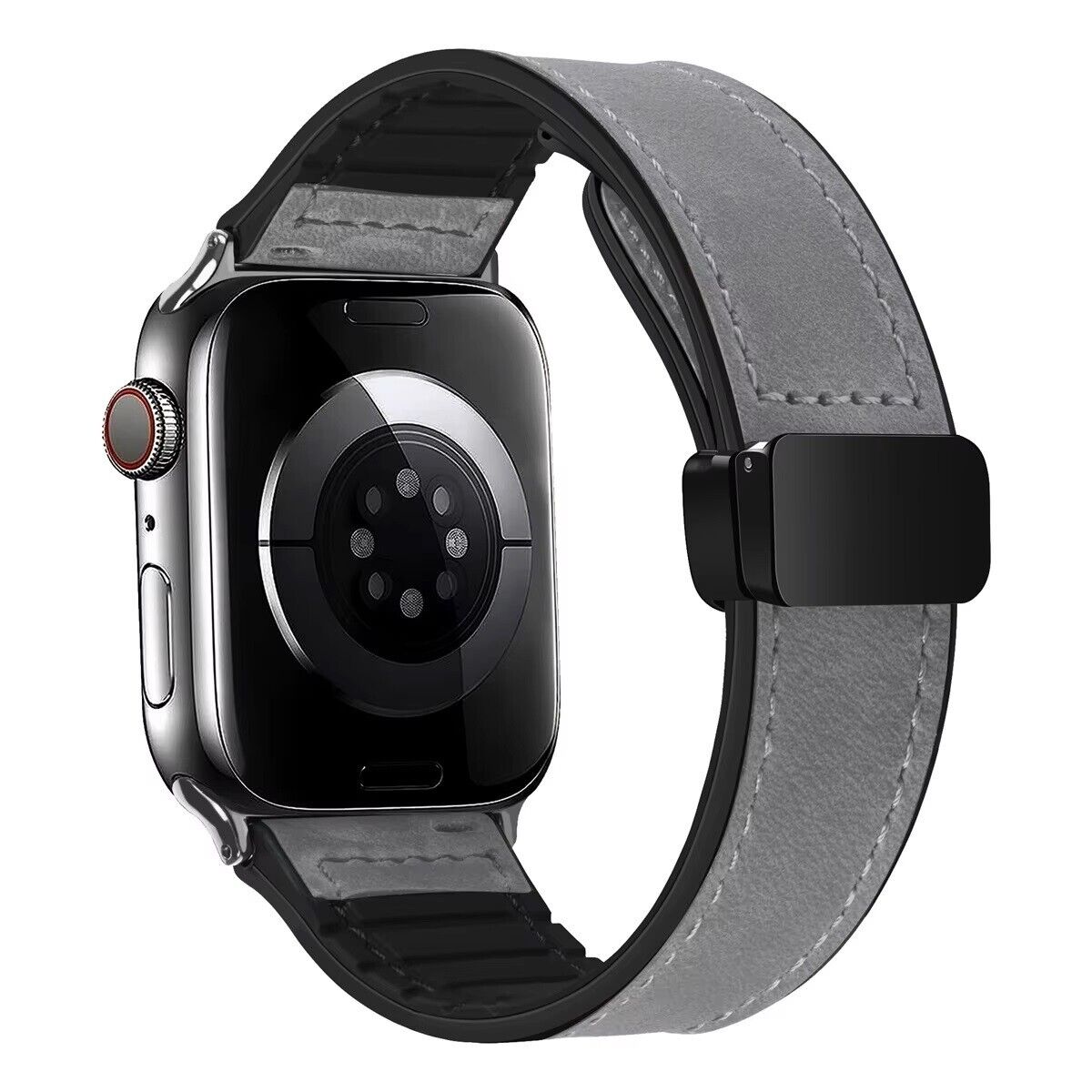 Leather Ultra Magnetic Buckle Strap • Apple Compatible 38/40/41 & 42/44/45/49mm
