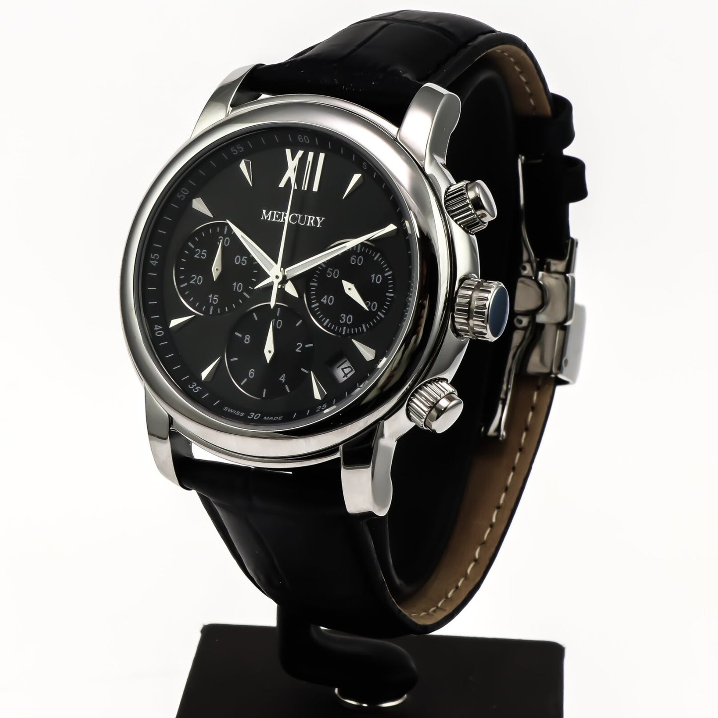 Mercury • Swiss Chronograph Watch • Stainless Steel • 44mm • Quartz • 5ATM