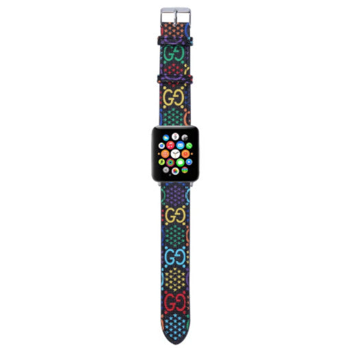 Luxury Leather Watch Band • Compatible with Apple Watch • Fits 38–49mm Series