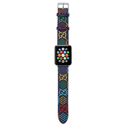 Luxury Leather Watch Band • Compatible with Apple Watch • Fits 38–49mm Series