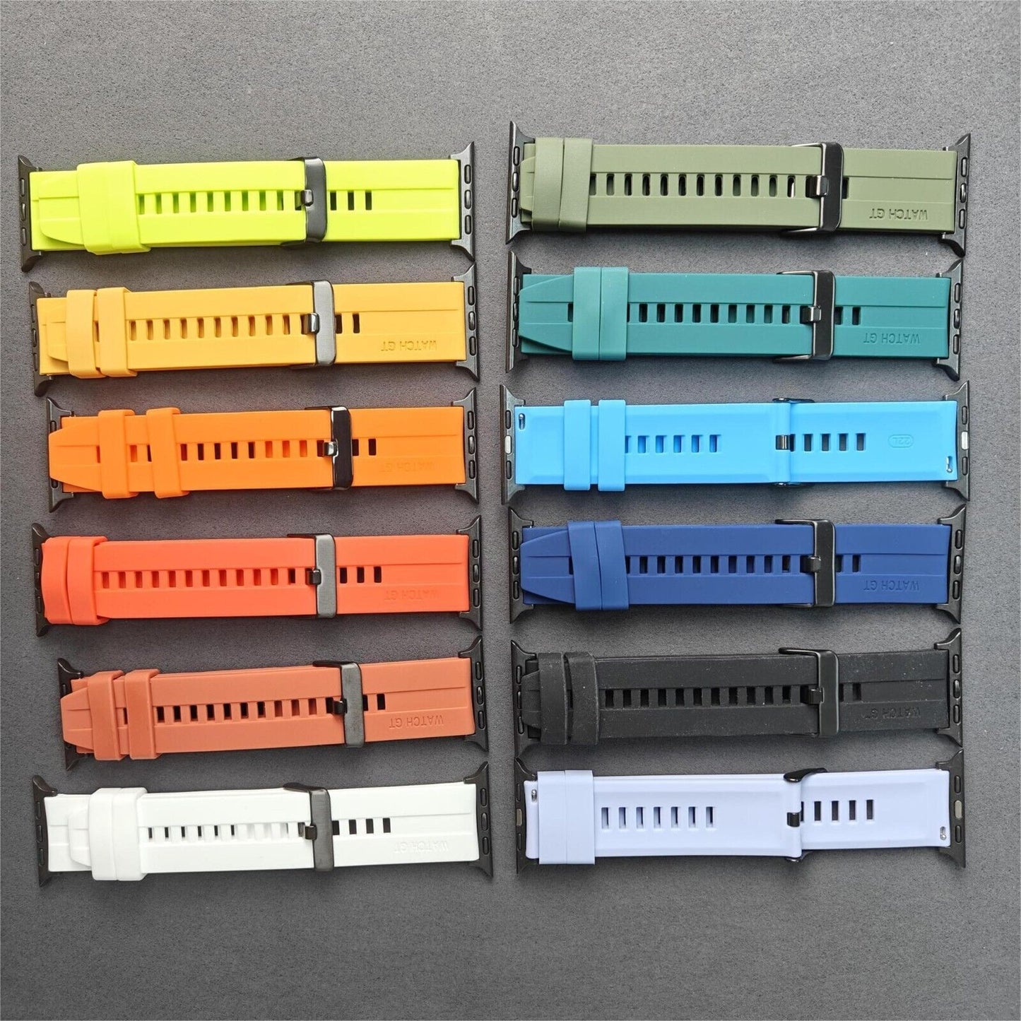 Orange • Silicone Strap • Metal Buckle • Samsung Watch Compatible • Waterproof