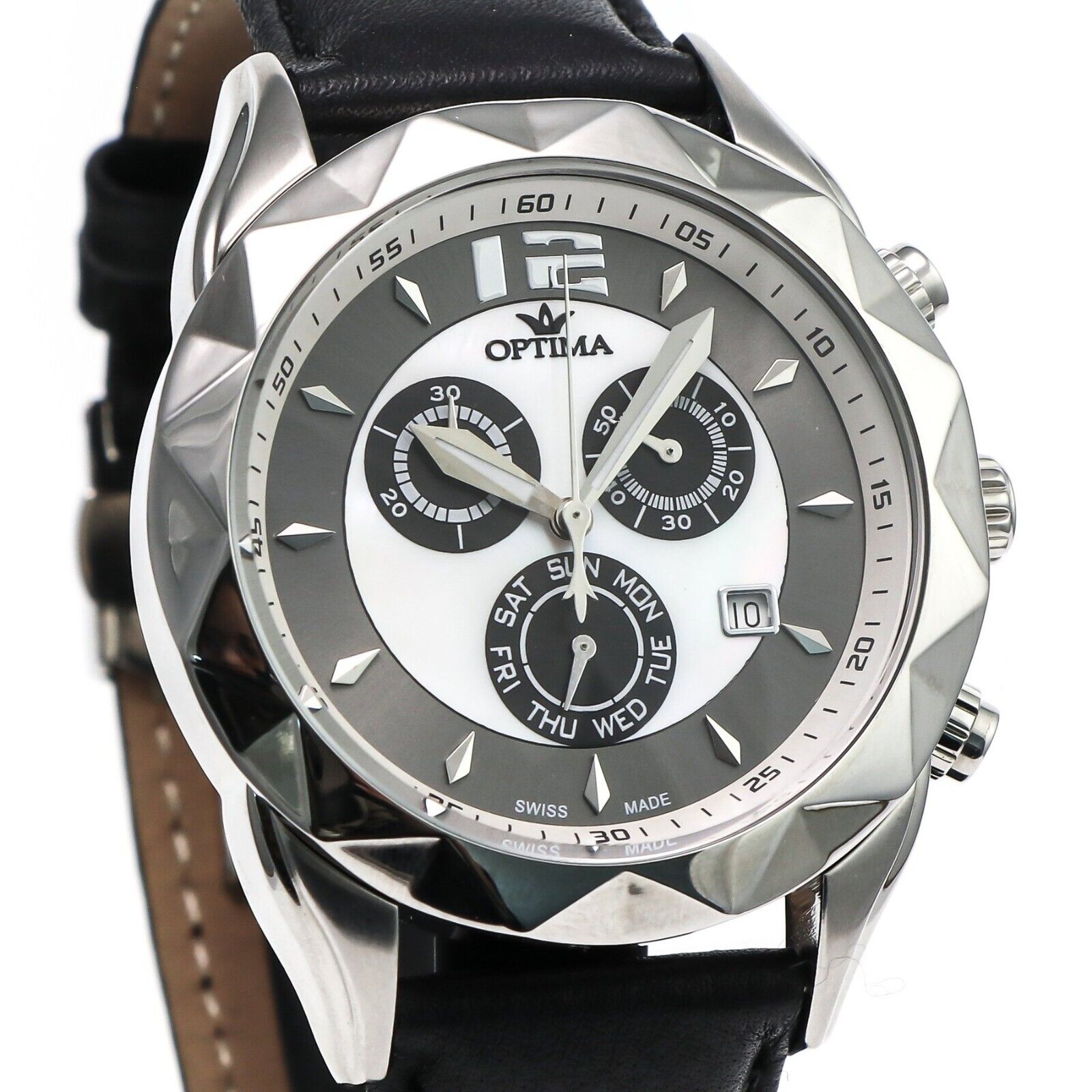 Optima • 44mm •  Swiss Chronograph • Date SubDay • WR50M • OSC268-SL-7