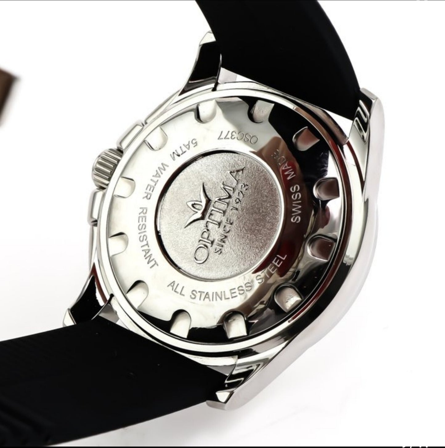Optima • 48.15mm •  Swiss Chronograph Watch • Date • WR50M • Ronda • OSC377-SX-1