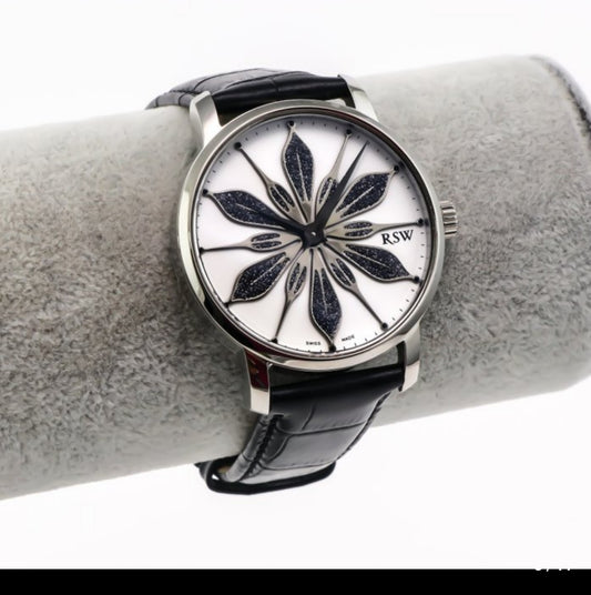 RSW • Swiss Watch • Stainless Steel & Leather • Quartz 41.85mm • 3ATM • RSW9341