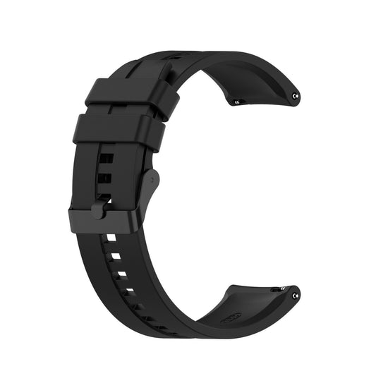 Black • Silicone Strap • Metal Buckle • Samsung Watch Compatible • Waterproof