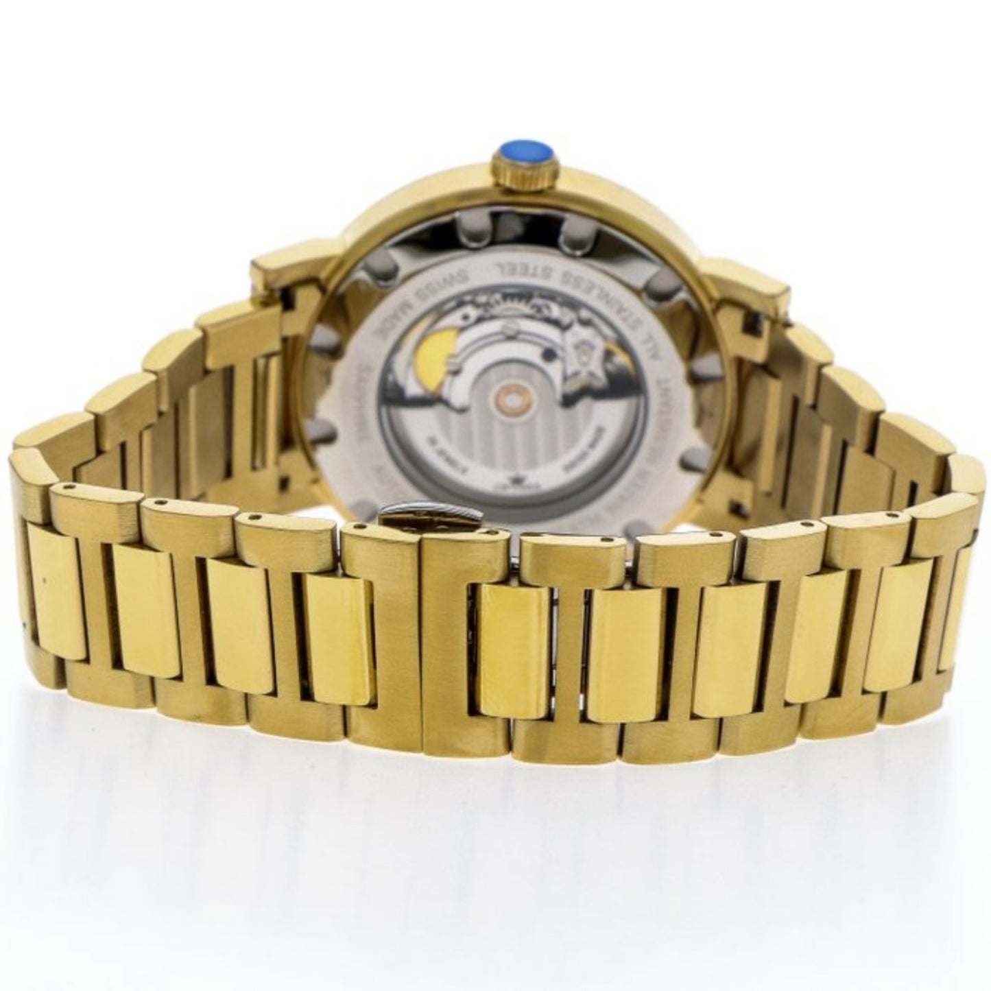 Optima • "ORTILLA" Swiss Automatic Watch • 43mm • 10AT PVDGold & Stainless Steel