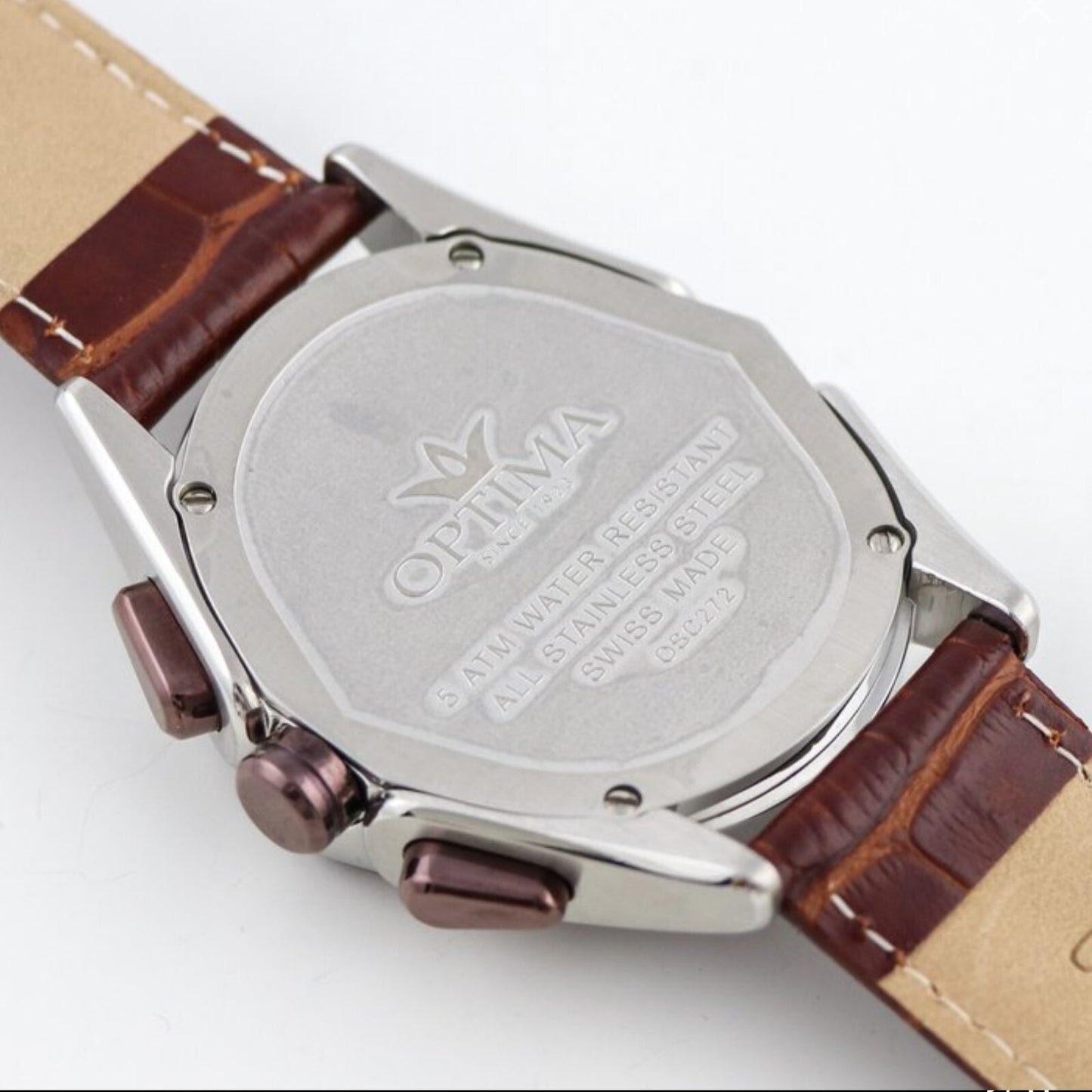 OPTIMA • ME1080-RCX-S-1 • 42x44.5mm • Swiss Watch  • Date SubDay • Dual Time