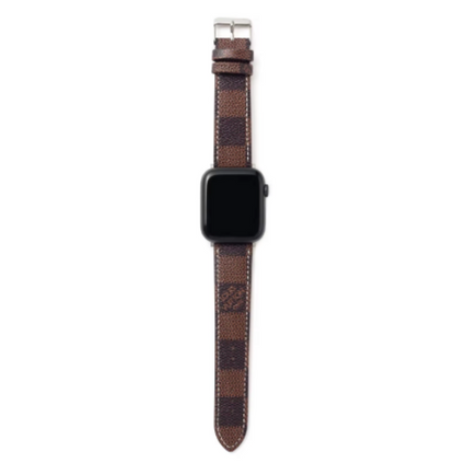 Luxury Leather Watch Band • Compatible with Apple Watch • Fits 38–49mm Series