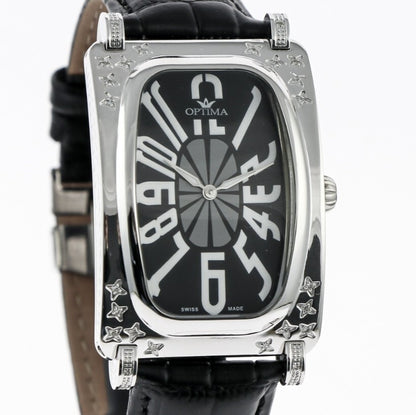 Optima • Swiss Diamond Watch • Stainless Steel Quartz • Diamonds 0.23ct • OSM189