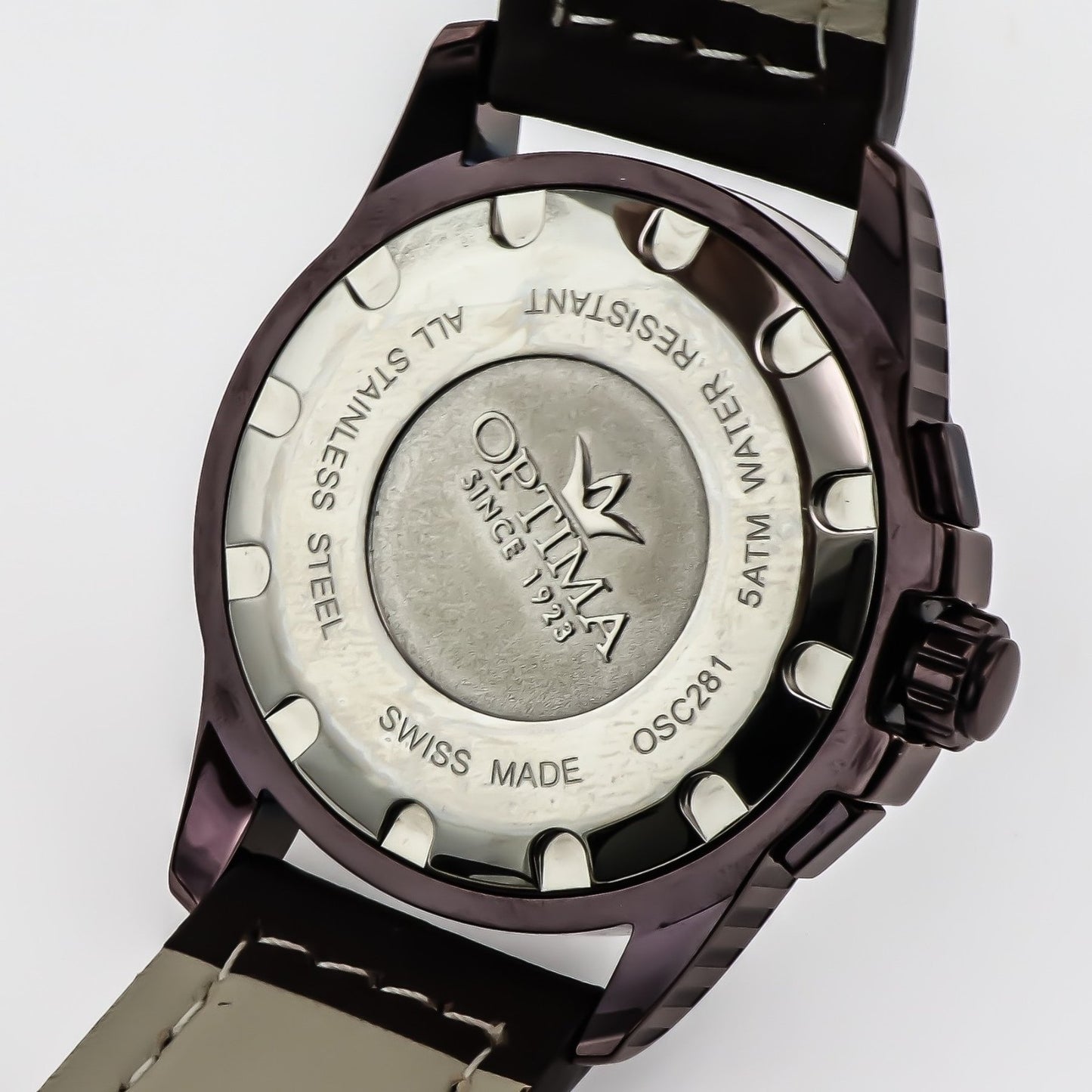 Optima • Swiss Chronograph Watch • Stainless Steel • Quartz • 45mm • OSC281