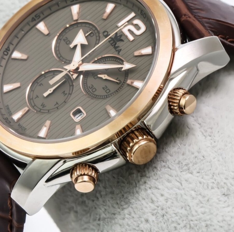 Optima • Swiss Chronograph Watch • OSC307-SRL-4 • Day Date Quartz Mens