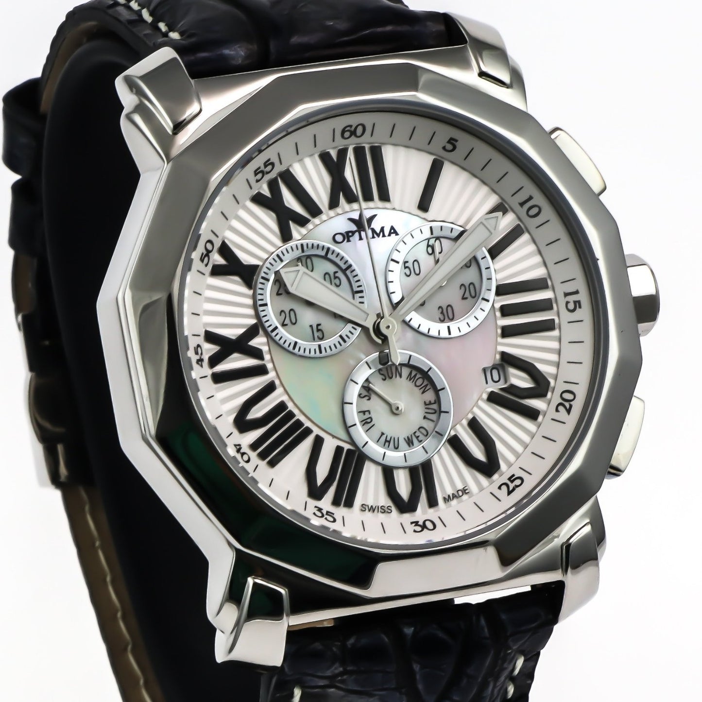 Optima • Swiss Chronograph Watch • Stainless Steel • 43 mm • Quartz • OSC248