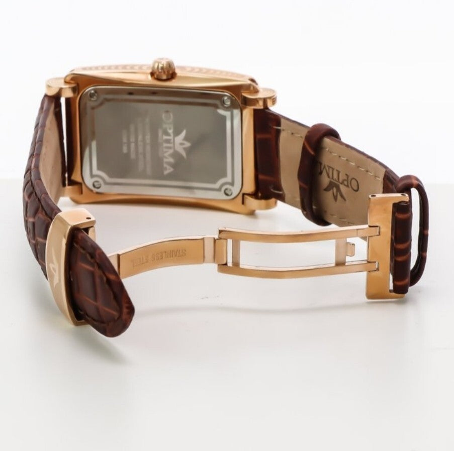 Optima • Swiss Diamond Watch • Stainless Steel Quartz • Diamonds 0.23ct • OSM189