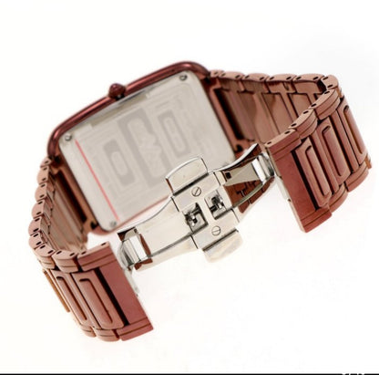 GEOVANI • Swiss Watch • Stainless Steel & Leather Quartz • 42x31mm • 3ATM GOB501