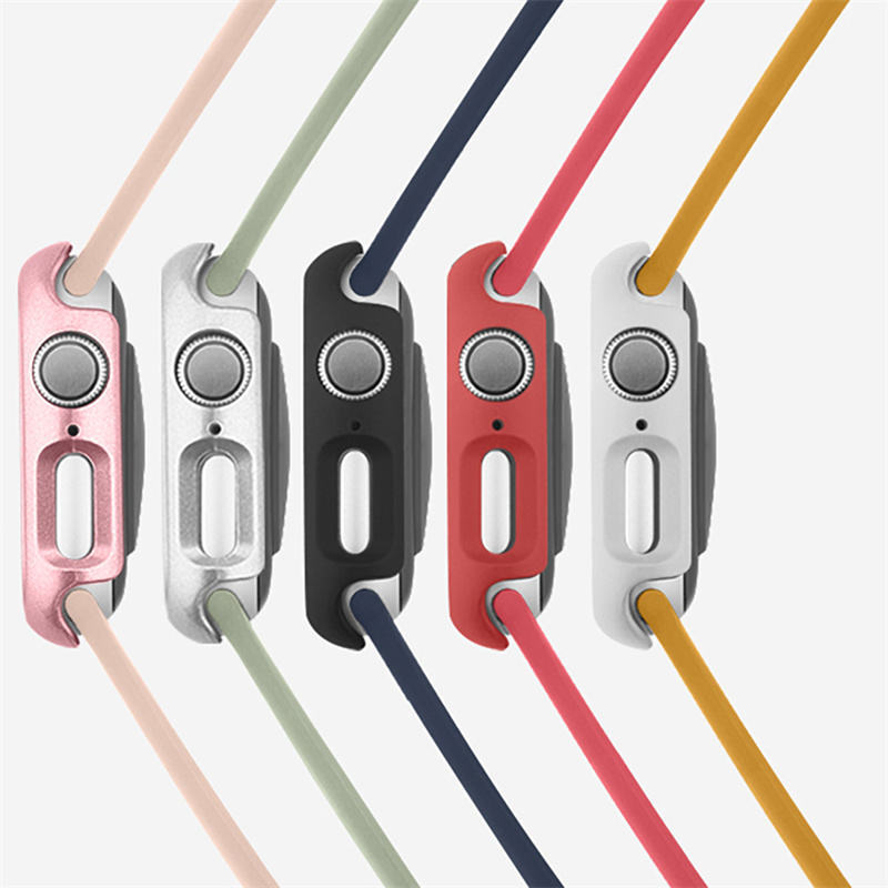 Shockproof Hard PC Bumper Case • Lightweight Frame Cover • Apple Watch Compatibl