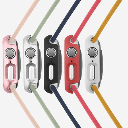 Shockproof Hard PC Bumper Case • Lightweight Frame Cover • Apple Watch Compatibl