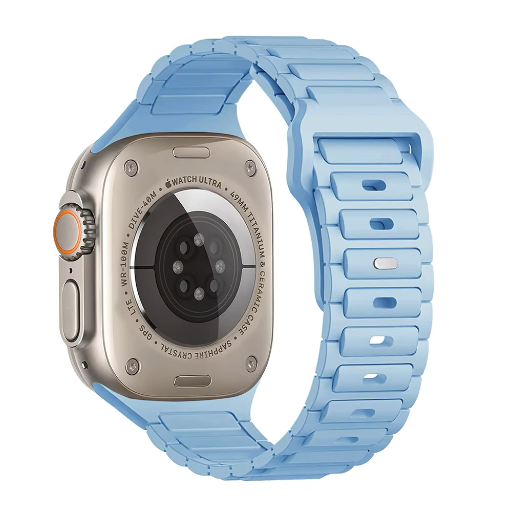 Easy Release • Sport Silicone Strap Compatible w Apple Watch 38/40/41 • 42/44/45