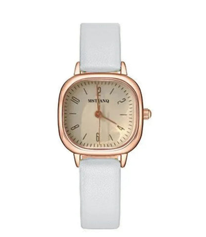 Womens Fashion Watch • 25mm • Quartz • 3ATM • Leather Strap • MsTianQ